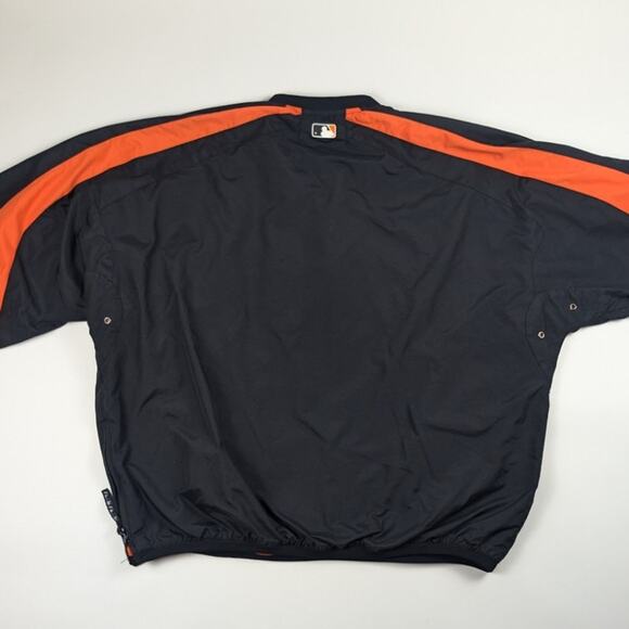 San Francisco Giants Quarter Zip Pullover AUTHENTIC Majestic MLB Baseball XXL - Picture 3 of 7